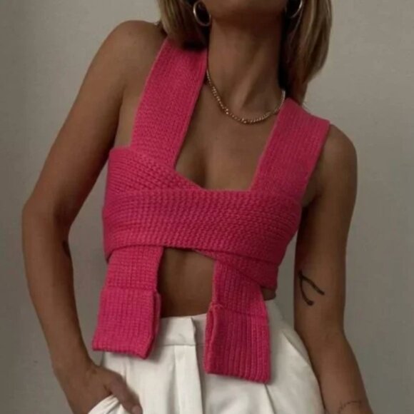 Shop Rumours Pink Wrap Top - Picture 1 of 3